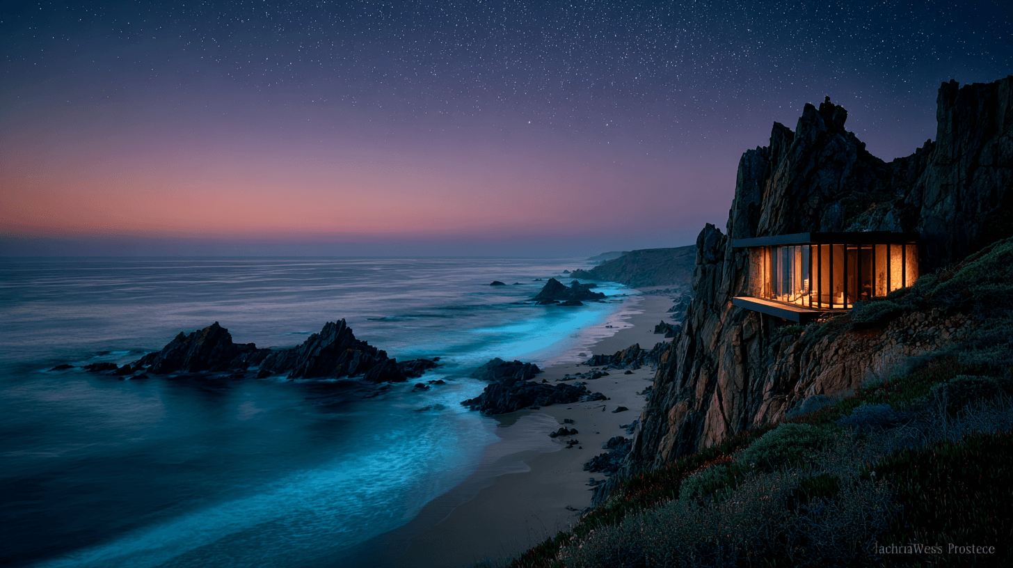 Ocean background for ShowPilot company stage section