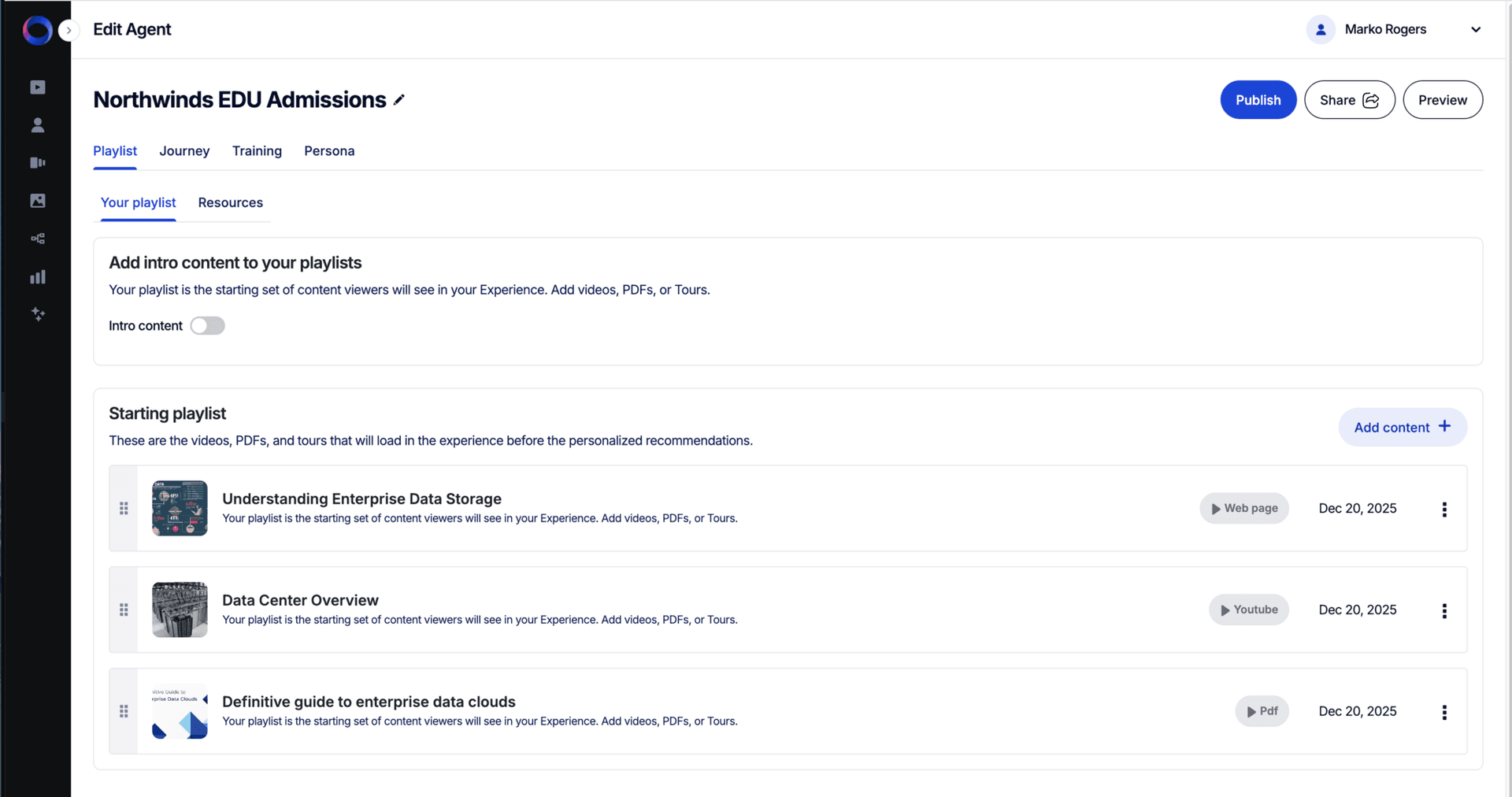 Every visitor sees different content